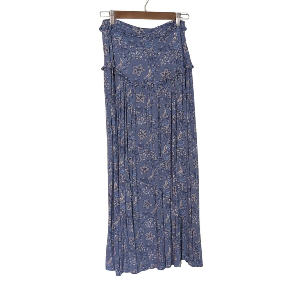 đŞđŤ°đź Spell Celestial Legs Skirt Maxi Skirt Floral Size S HTF Rare - Picture 2 of 7